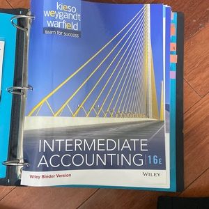 Intermediate accounting 16e- Wiley Binder Version
